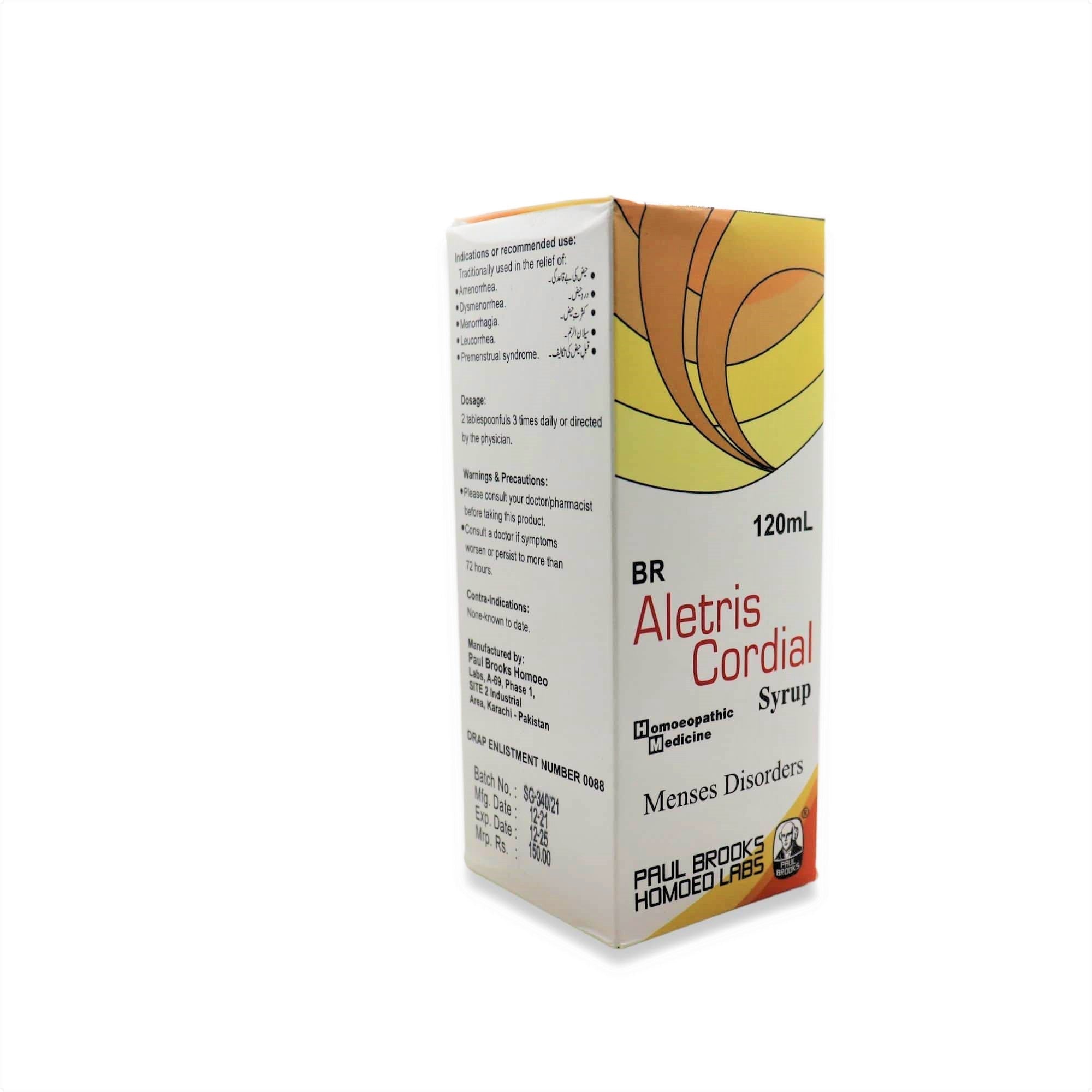 Brooks Aletris Cordial Syrup