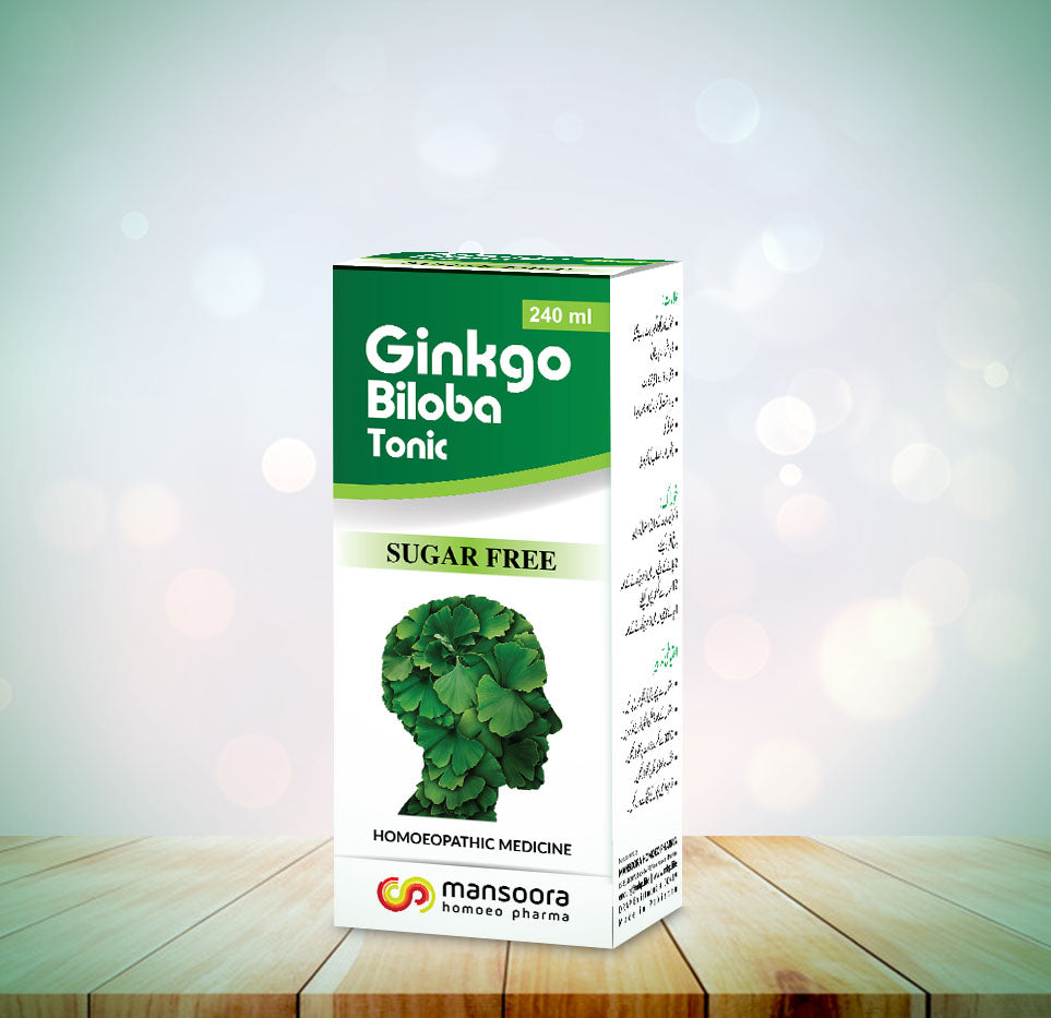 Mansoora Ginkgo Biloba Tonic - Syrup Brain Tonic (Sugar Free)