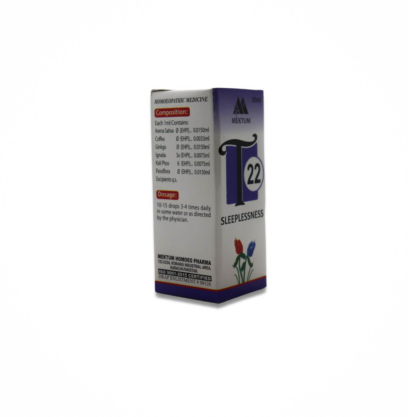 Mektum T 22  Sleeplessness