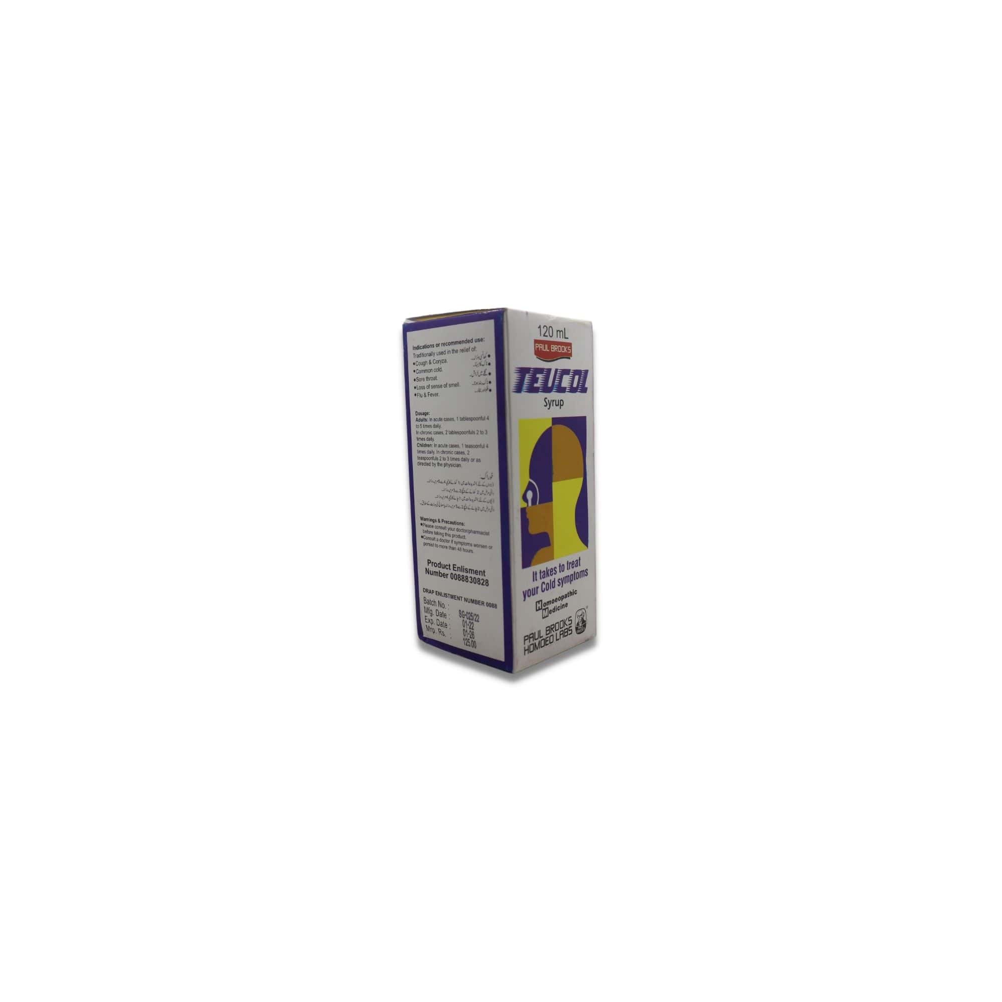 Brooks Teucol (Teucream cold) Syrup & Drops
