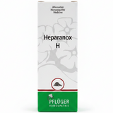 Heparanox H by Pflüger – Alternative Homoeopathic Medicine drops on white background