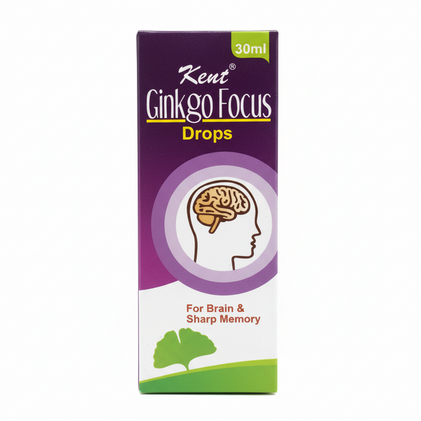 Kent Ginkgo Focus Drops 30ml - For Brain & Sharp Memory