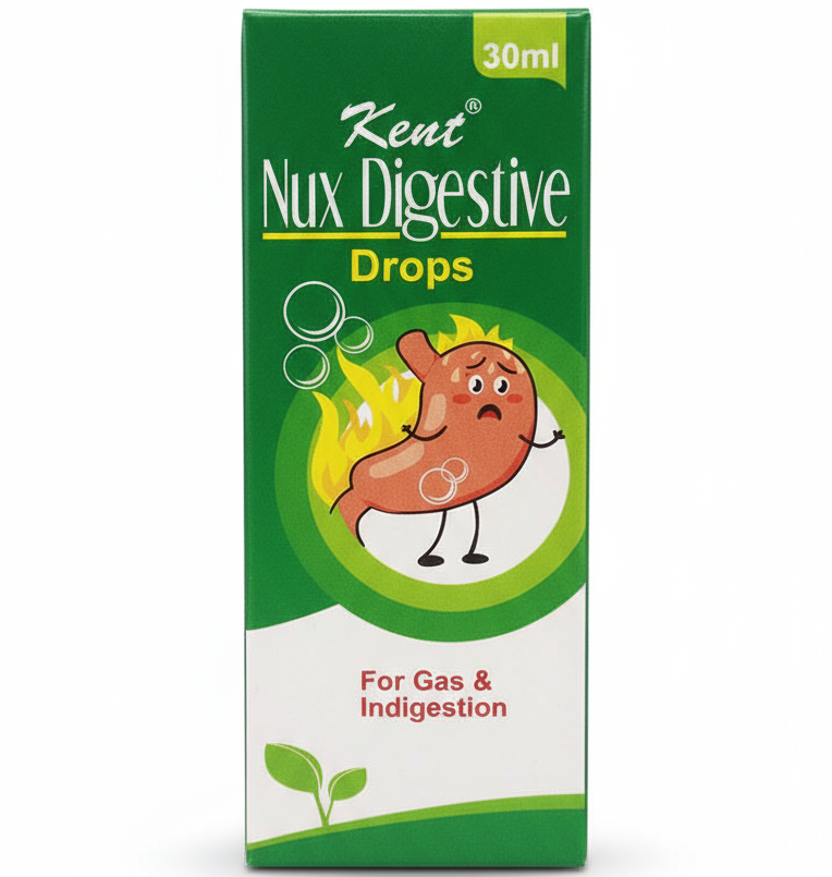 Kent Nux Digestive Drops - For Gas & Indigestion (30ml)